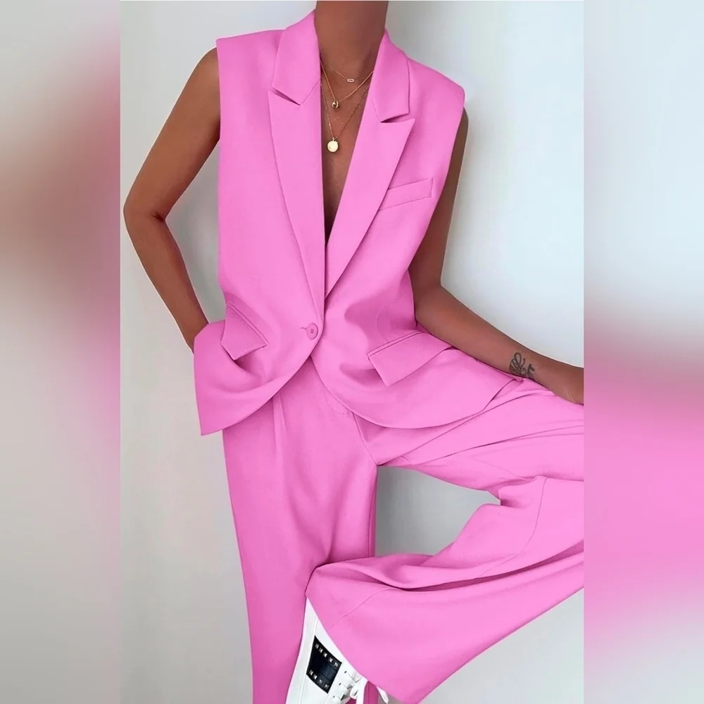 Elegant Pink Women's Jumpsuit